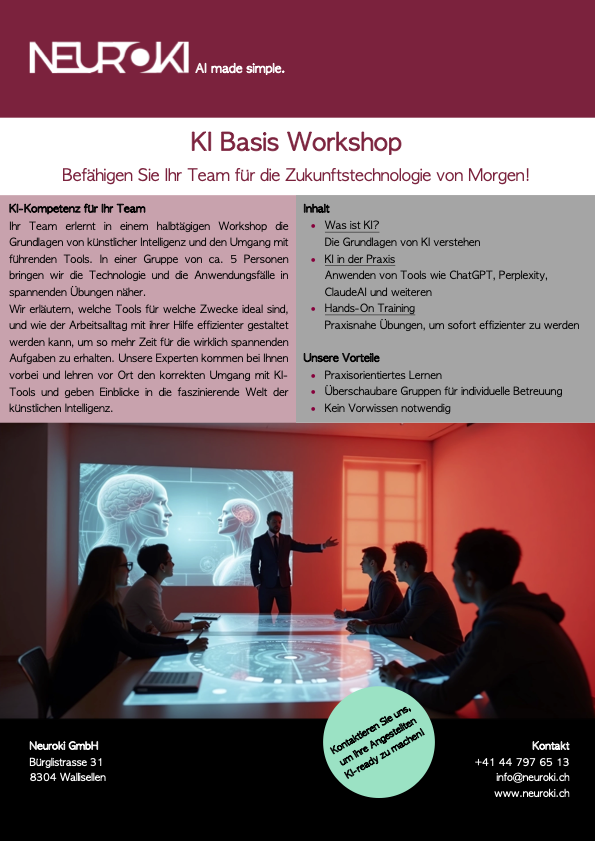 KI Basis Workshop Flyer